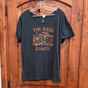 Tin Haul Ranch Black Graphic T-Shirt